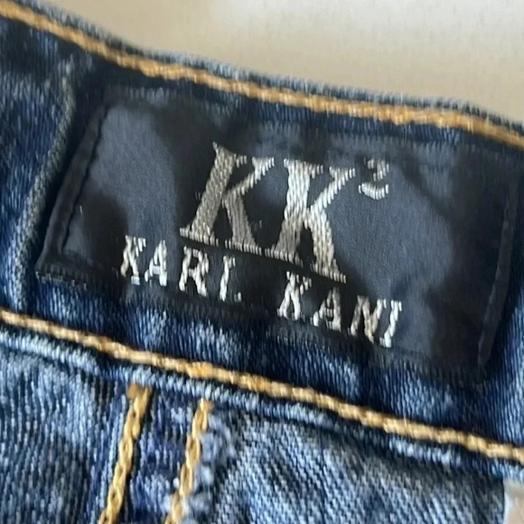 Karl Kani‎ Denim Jean Shorts. Detailed  waistband. Size 10 - Picture 5 of 14